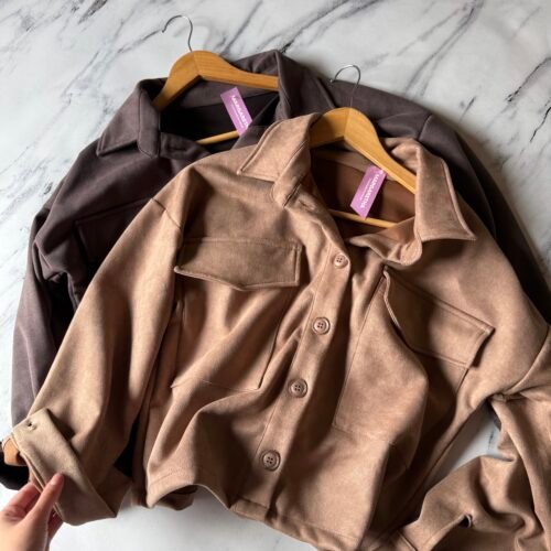 Chaqueta gamuzada
