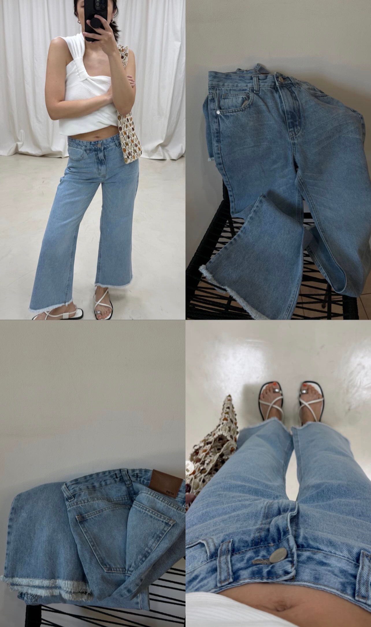 Jeans bootcut leg crop - Imagen 3